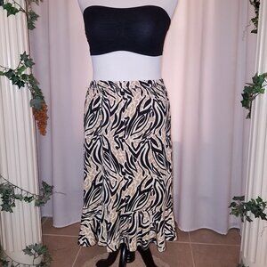 Jaclyn Smith zebra print skirt large